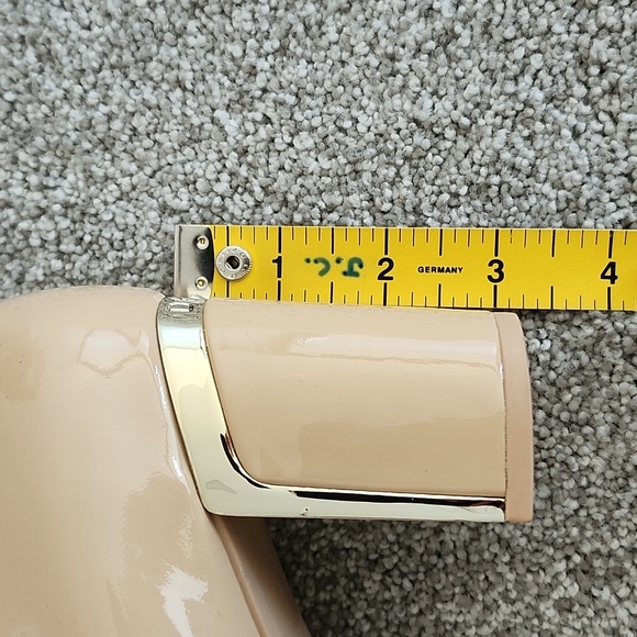 DKNY Patent Leather Nude Block Heels - Picture 8 of 8